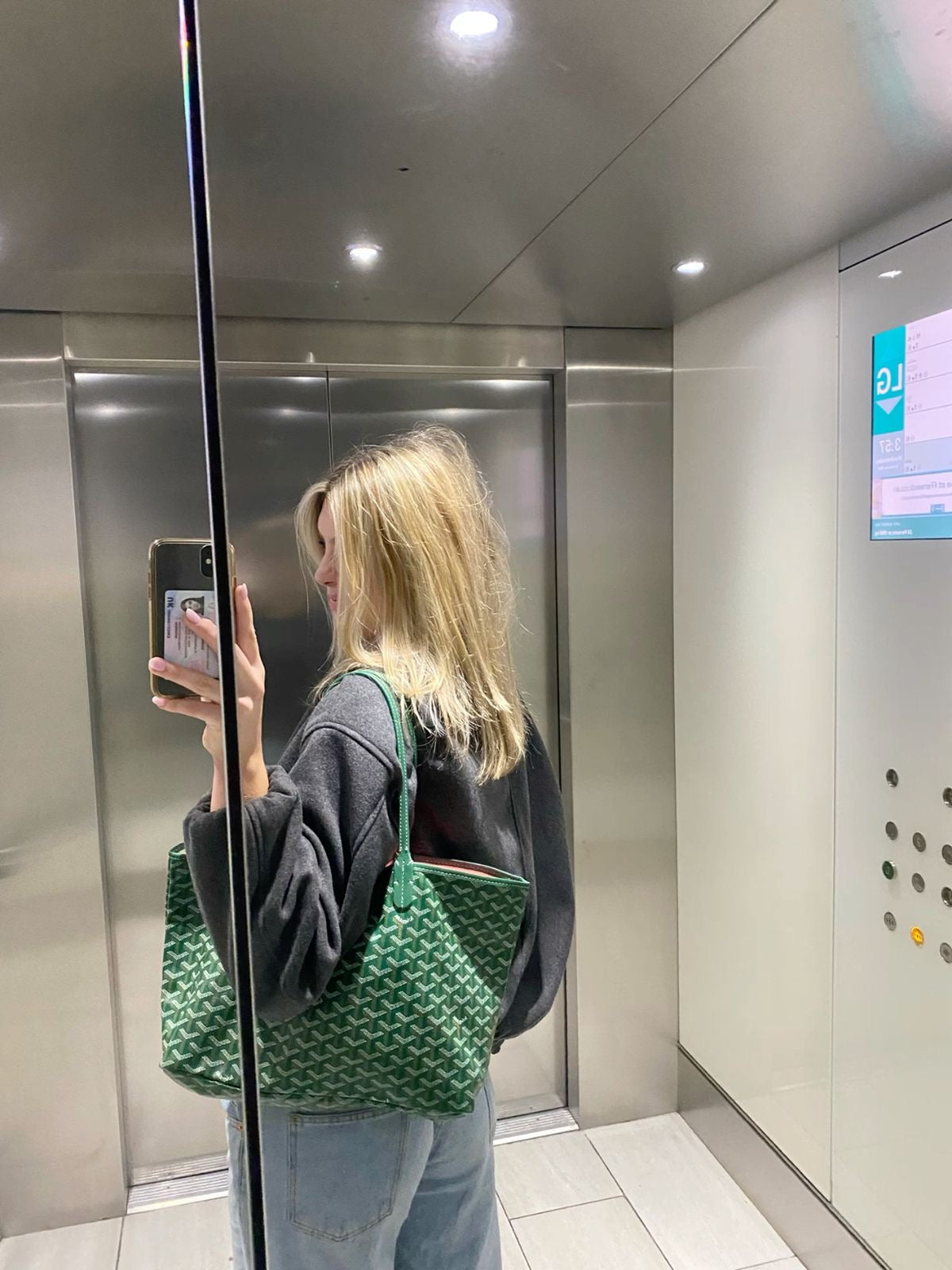 Aurine green bag